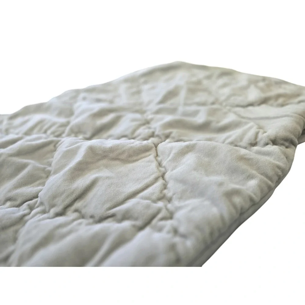 Restoration Hardware Organic Cotton Velvet Diamond Sham Grey Standard Size